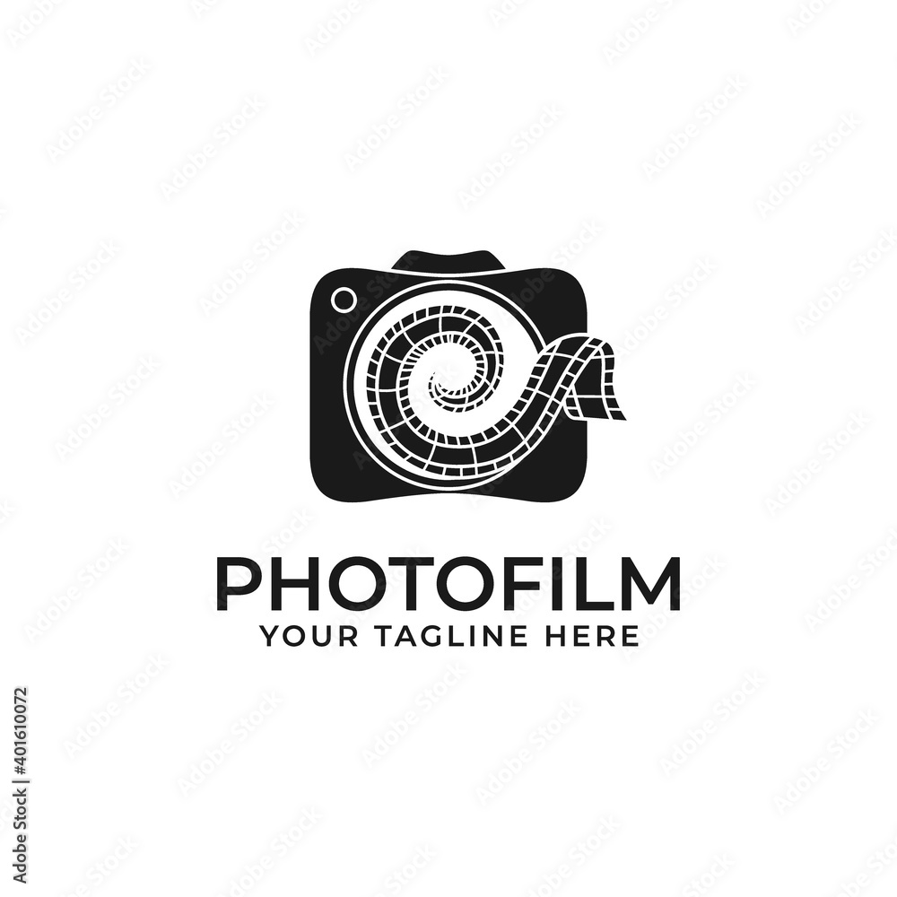 film logo with camera icon and filmstrip