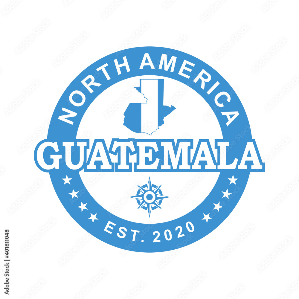 Guatemala Map Vector , Country Logo
