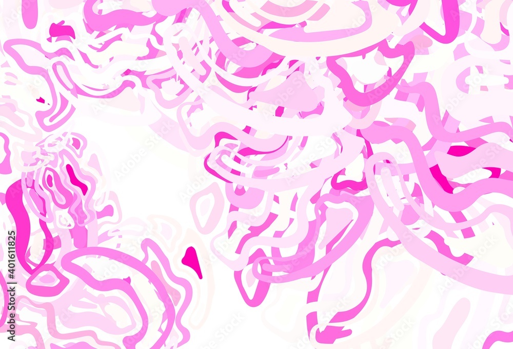 Light Pink, Yellow vector template with chaotic shapes. Light Pink, Yellow vector template with chaotic shapes.
