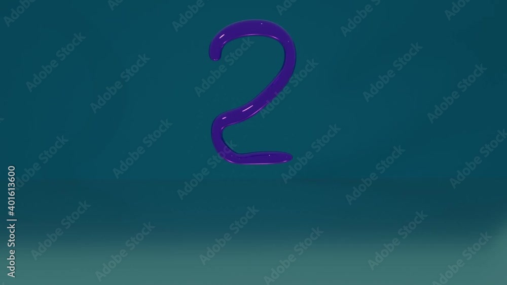 Countdown from third digit to one unit. Countdown from third digit to one unit.
