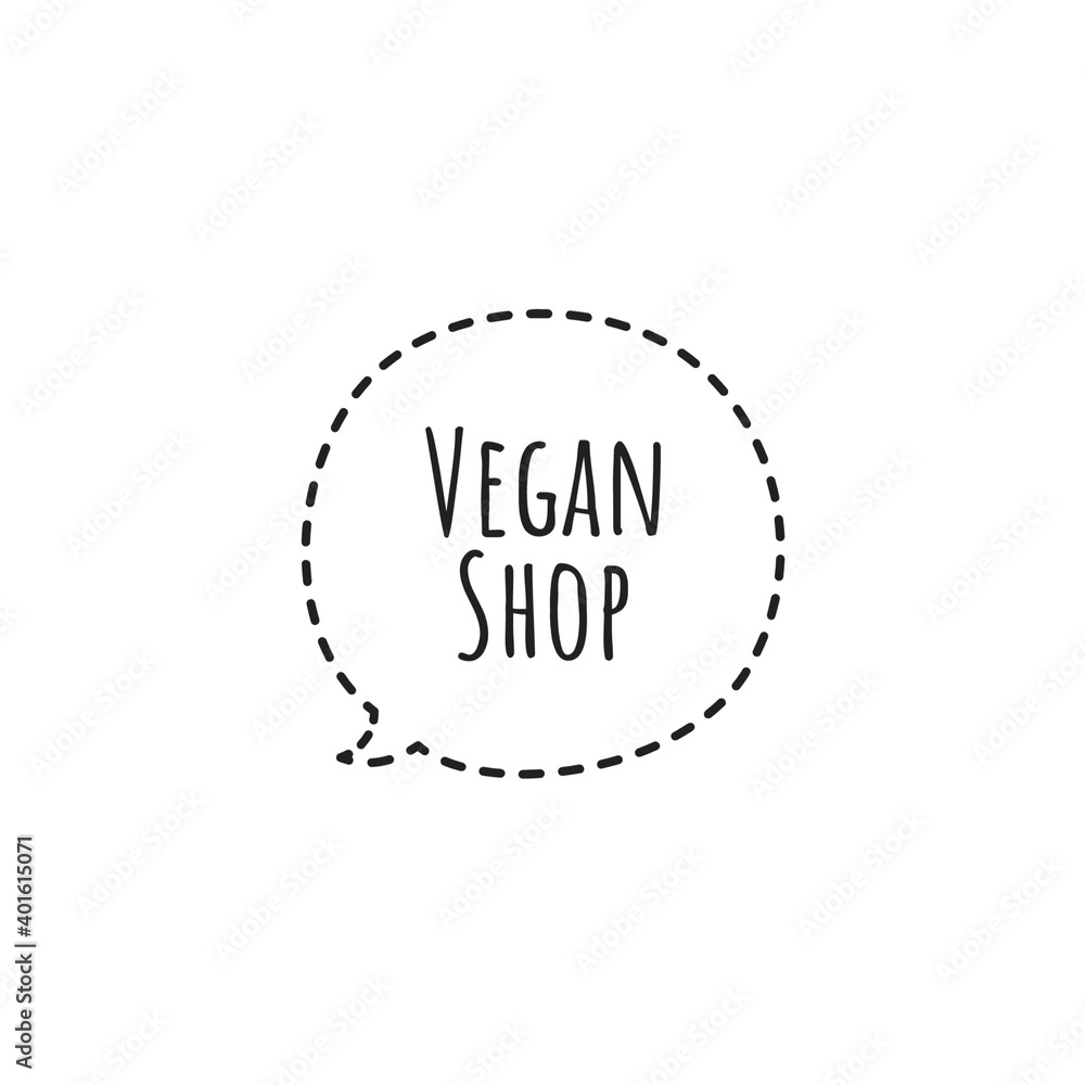 ''Vegan shop'' Lettering ''Vegan shop'' Lettering