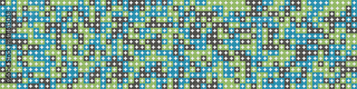 Abstract Geometric Pattern generative computational art illustration