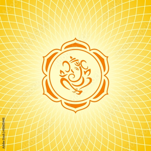 Ganesha, wedding card, royal Rajasthan, India