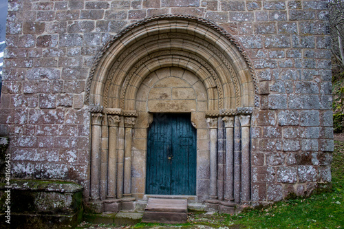 Parada de Sil, Spain. The Mosteiro de Santa Cristina de Ribas de Sil, a Romanesque monastery in Galicia