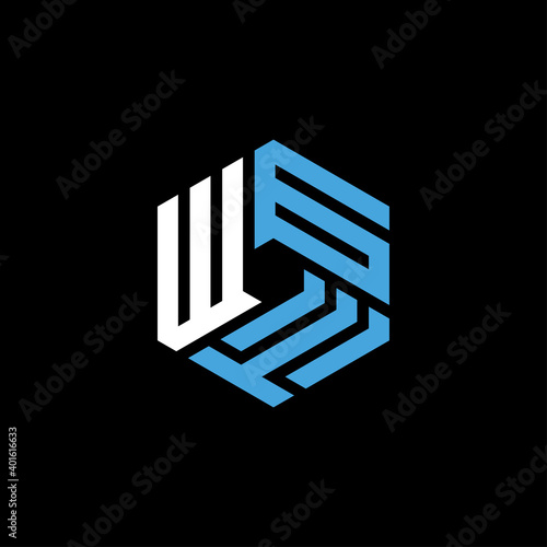 Creative initial letter WGT logo design concept photo