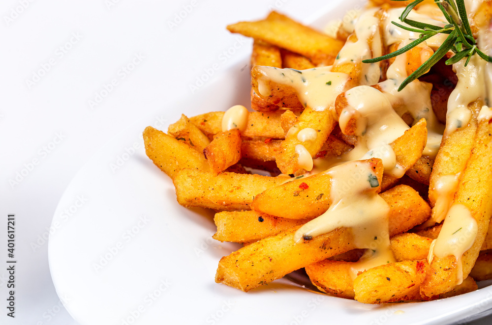Garlic cheese with french fries Garlic cheese with french fries