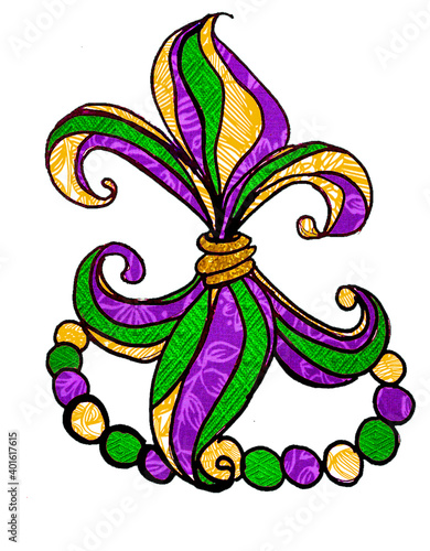 Mardi Gras Fleur D Lis
