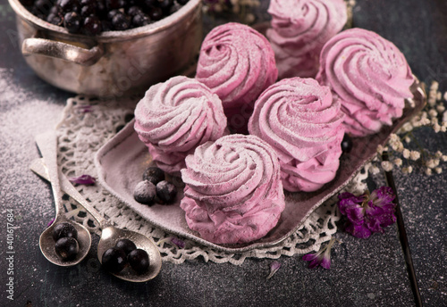 Wallpaper Mural Homemade pink berry marshmallow. Knitted unicorn. Sling necklace. Torontodigital.ca