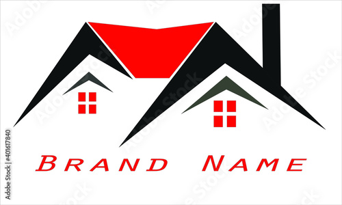 Home logo for constructor and real estate builders