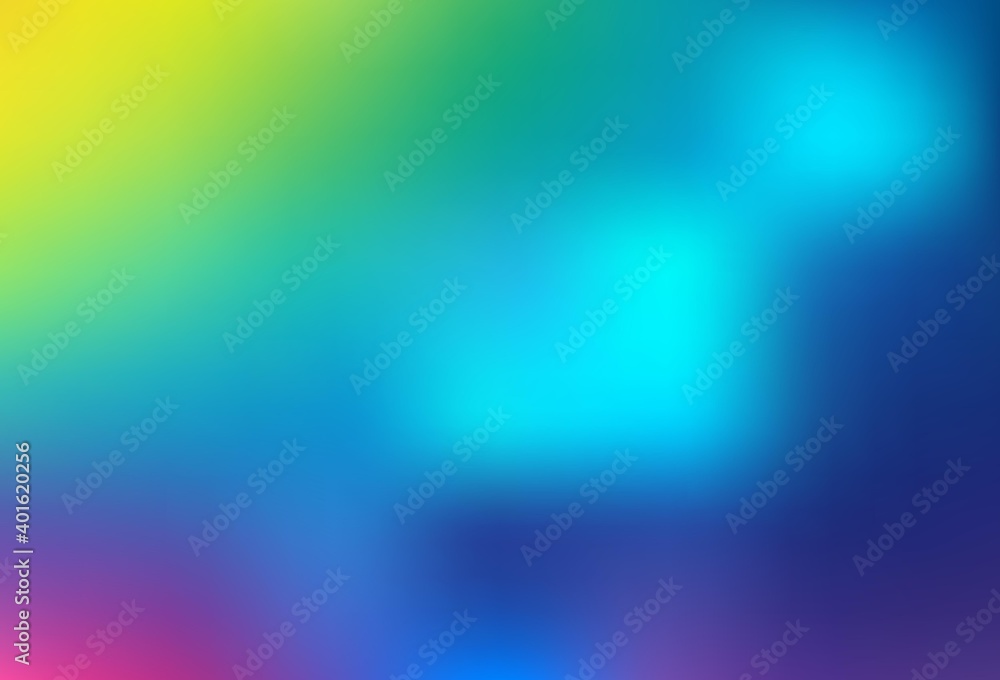 Light Multicolor vector abstract blurred background.