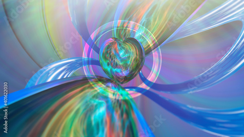 Abstract iridescent mother of pearl romantic blue background