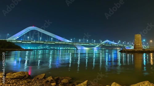 Sheikh Zayed Maqta Bridge Abu Dhabi Time-lapse photo