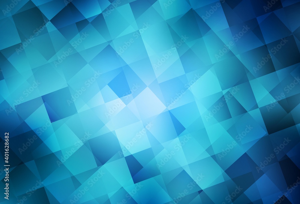 Light BLUE vector backdrop with rhombus.