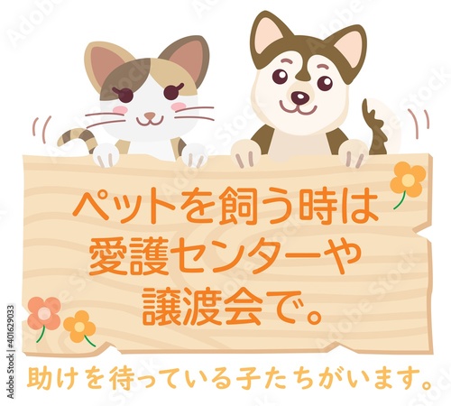 ペットを飼う時は愛護センターや譲渡会で
