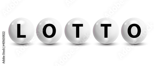 Realistic Ball Lottery Numbers Icon Background Vector Illustrati