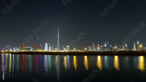 Dubai Abu Dhabi Skyline TIme-lapse