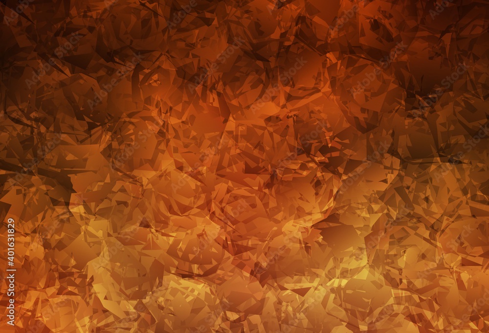 Naklejka premium Dark Orange vector elegant wallpaper with roses, flowers.