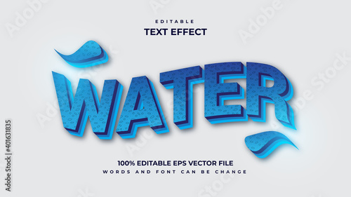 water text effect