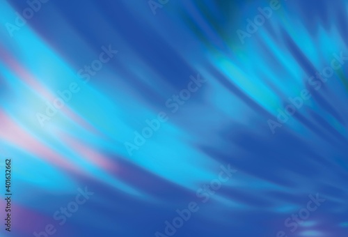 Light BLUE vector blurred shine abstract template.