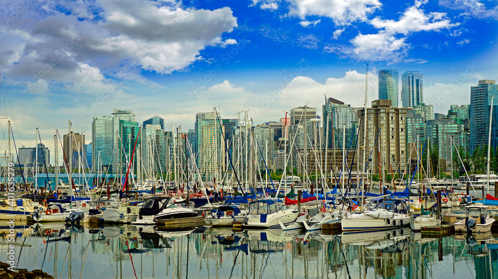 Vancouver skyline , British Columbia , canada