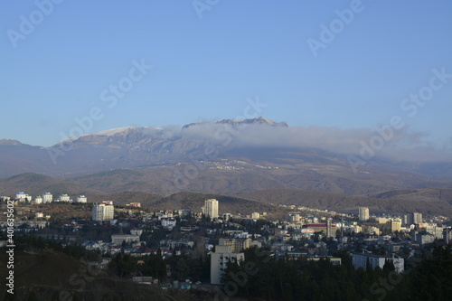 Morning in Alushta. View of Mount Demerdzhi. Republic of Crimea. Russia. © Егор Урусов