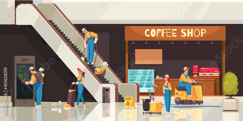 Shopping Mall Cleaning Composition