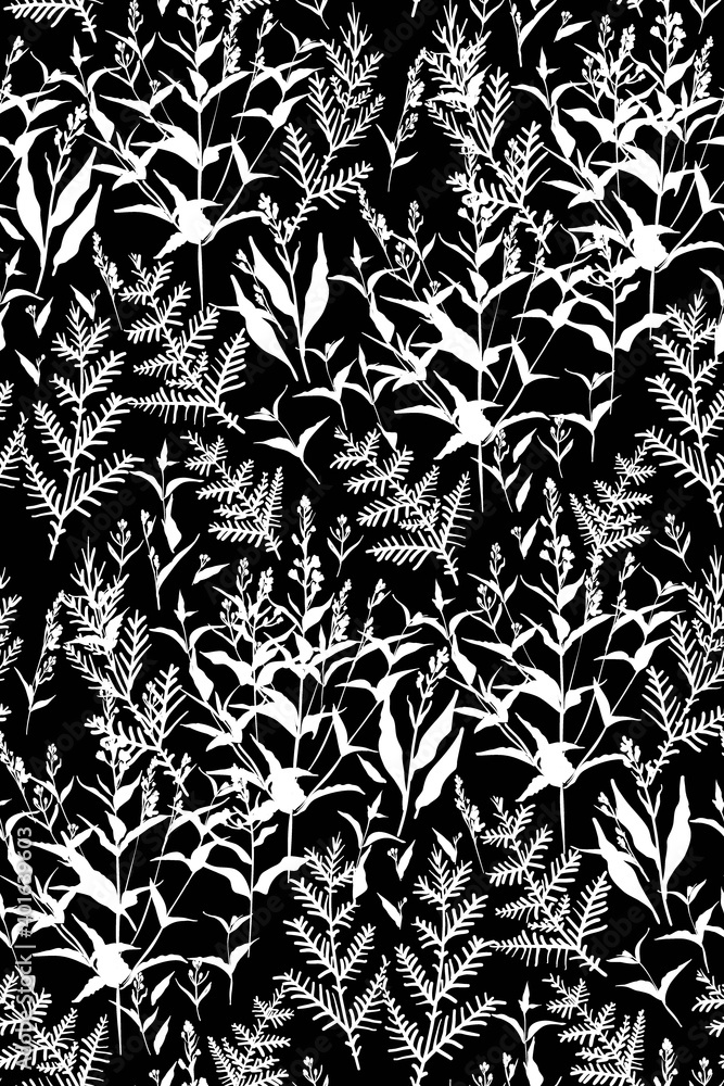 Floral seamless pattern with different flowers and leaves. Botanical illustration hand painted. Textile print, fabric swatch, wrapping paper. Floral seamless pattern with different flowers and leaves. Botanical illustration hand painted. Textile print, fabric swatch, wrapping paper.