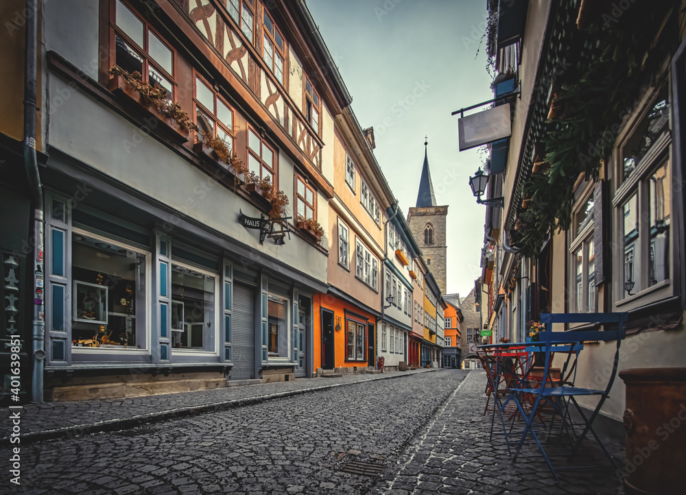 Naklejka premium Krämerbrücke Erfurt