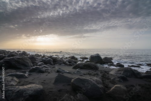 sunset on the beach