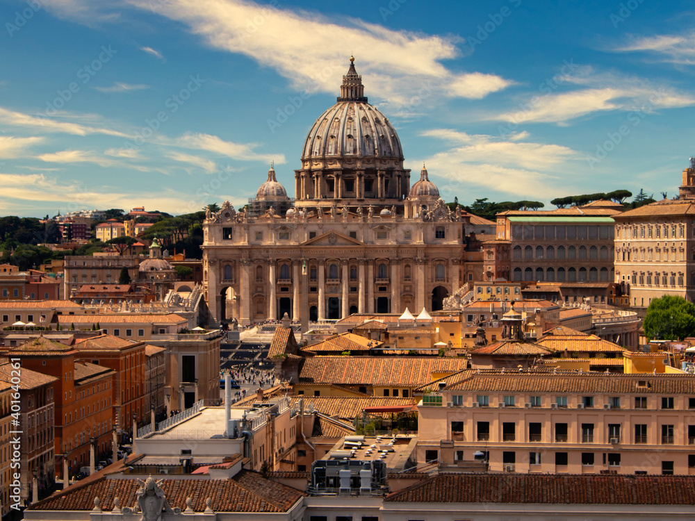View of St. Peter's Basilica in the Vatican