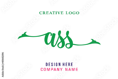 Ass lettering logo is simple, easy to understand and authoritative