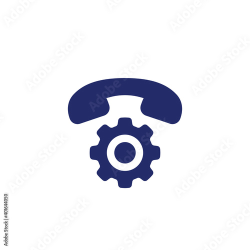 call settings icon on white