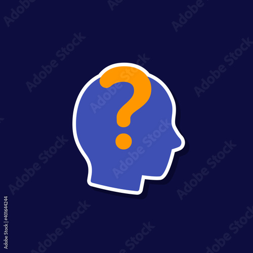 riddle or secret vector icon