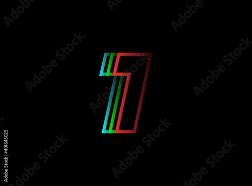 1 number font fast, speed motion logo. Sport style futuristic oblique design for   delivery posters, industrial, racing identify and more