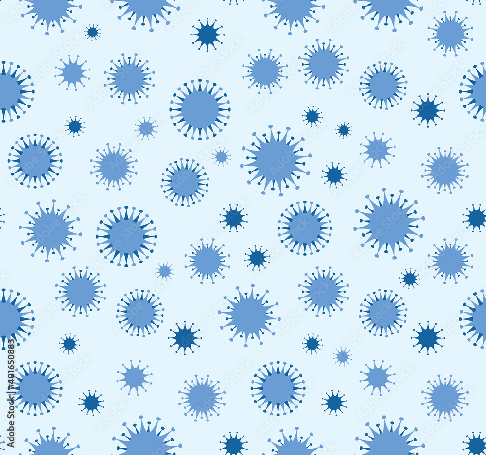 Coronavirus bacterium. Vector drawing pattern Coronavirus bacterium. Vector drawing pattern