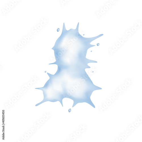 Snow Exploding Vector Illustration