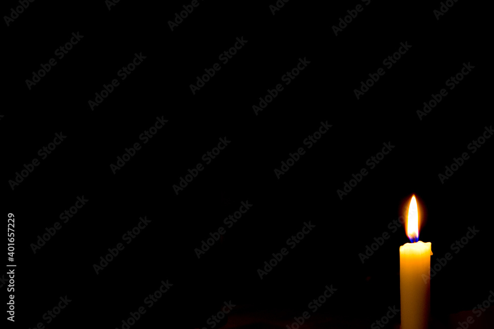 Candle in the dark Candle in the dark