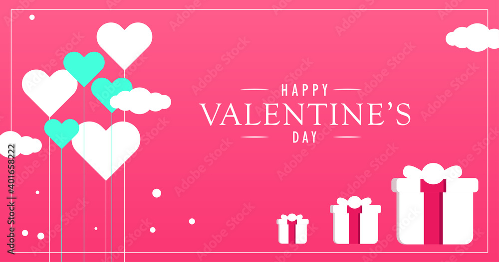 happy valentines background, vector eps 10