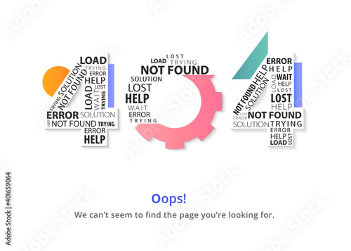 Page Not Found Error 404 Landing Page