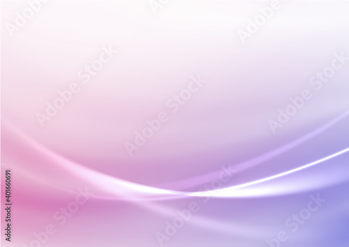 ピンクと紫色のグラデーション背景 光る曲線の交差 背景素材