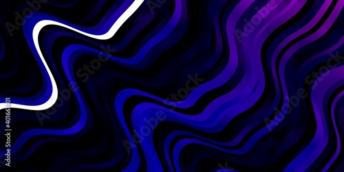 Dark Pink, Blue vector pattern with wry lines.