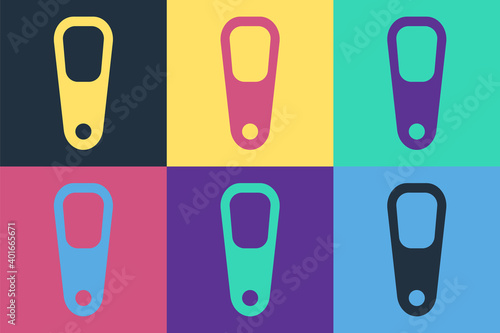 Pop art Pumice for feet icon isolated on color background. Foot cleaning. Skin beauty cosmetology leg care. Vector.