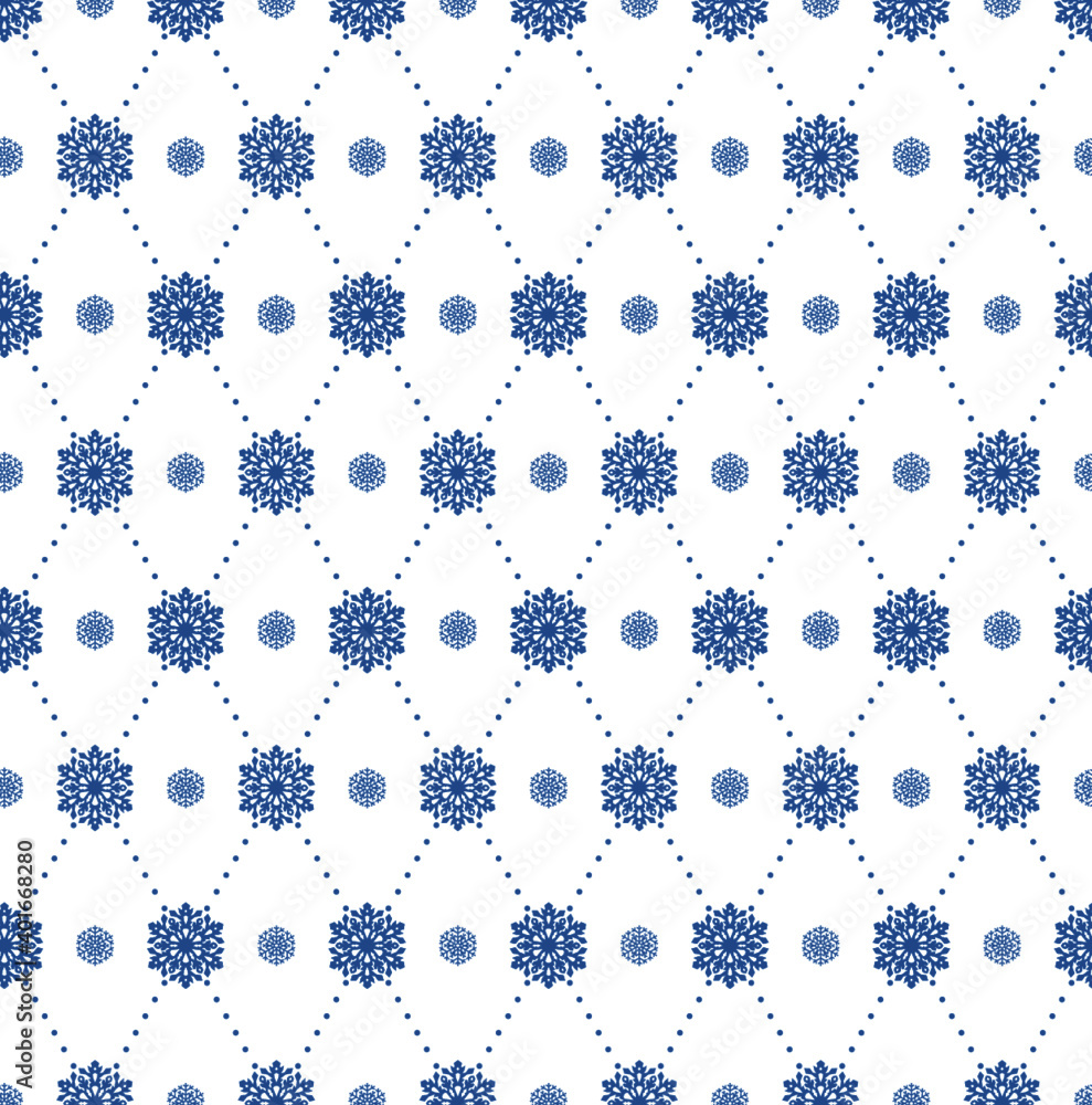 Blue and white snowflakes background. Seamless pattern for wrapping paper.Design for fabric,wallpaper,background,invitation and bookcovers. Blue and white snowflakes background. Seamless pattern for wrapping paper.Design for fabric,wallpaper,background,invitation and bookcovers.