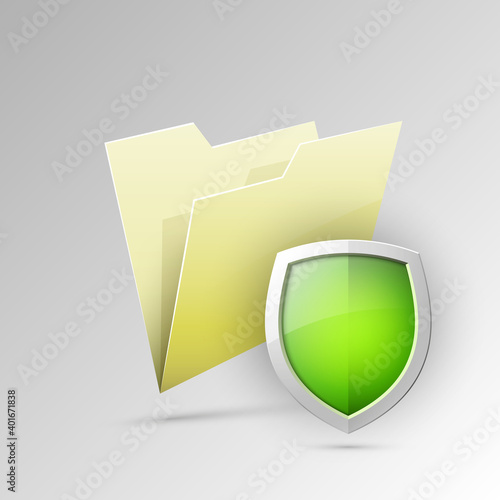 Data Folder protected. Information for shield. Web directory safey photo