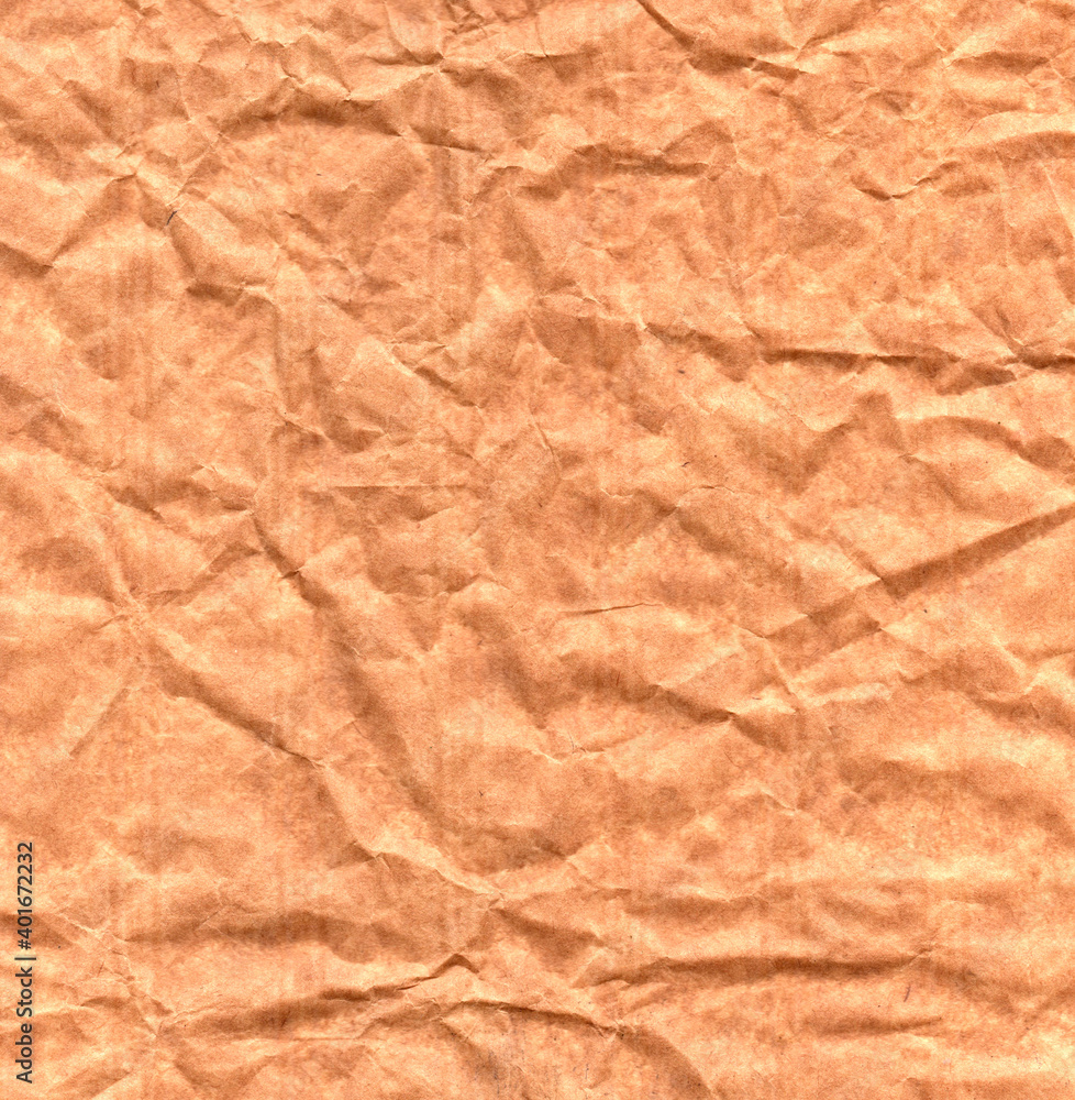 Obraz premium The rough wrinkles of brown paper
