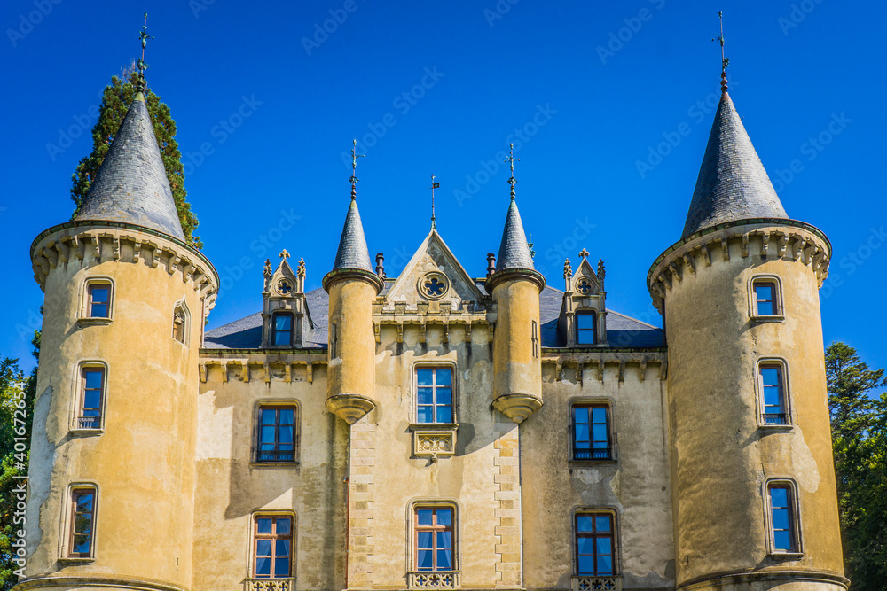 The 13th century Montivert Castle in Ardeche, France looks like a fairy tale castle