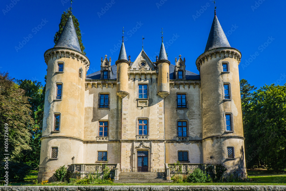 The 13th century Montivert Castle in Ardeche, France looks like a fairy tale castle