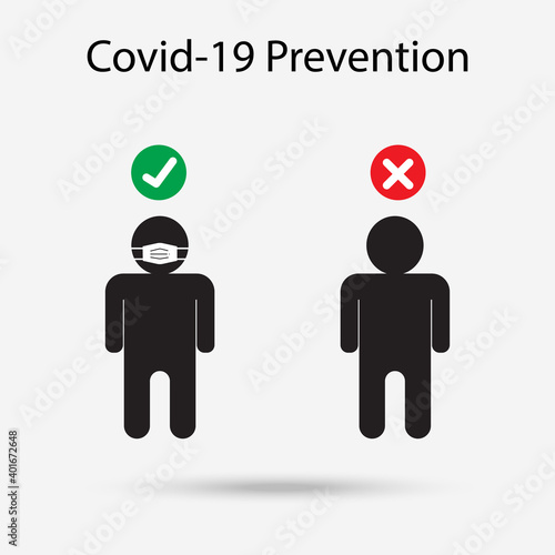 Social distancing - Coronavirus preventive measures - Stop coronavirus spread self isolation icon