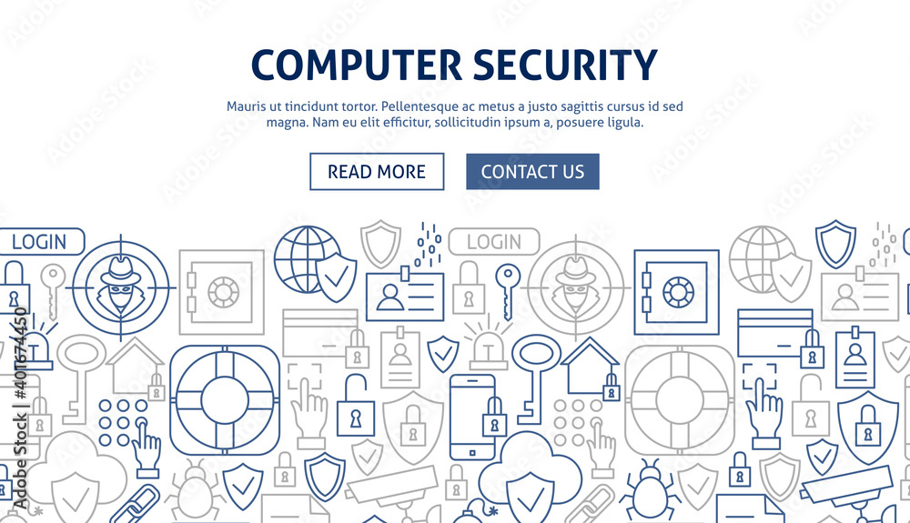 Computer Security Banner Design