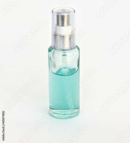 bottle of alcohol on a white background
